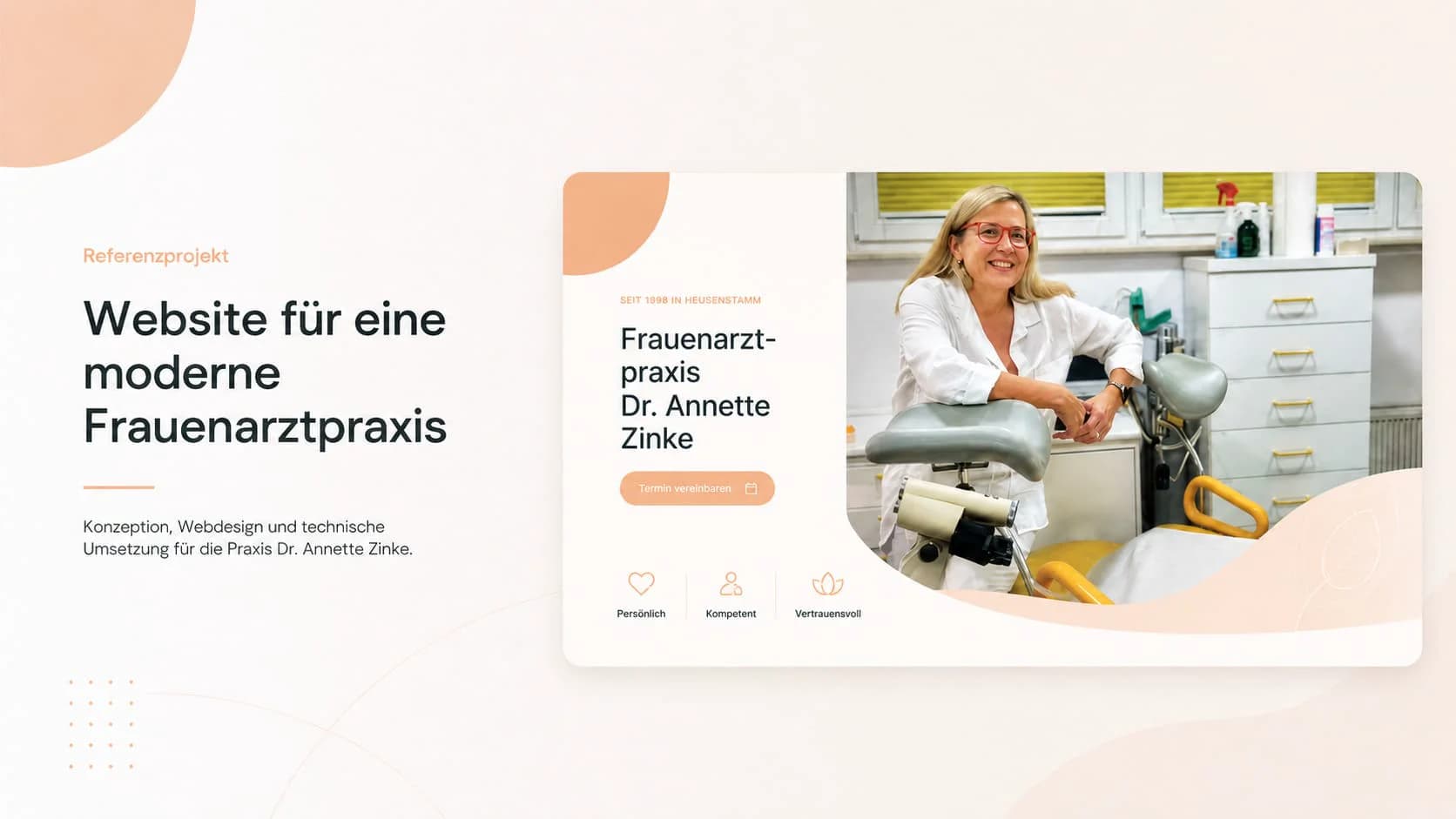 Frauenarztpraxis Dr. Annette Zinke – Website Erstellung mit Joomla CMS | Referenz von DevToWeb